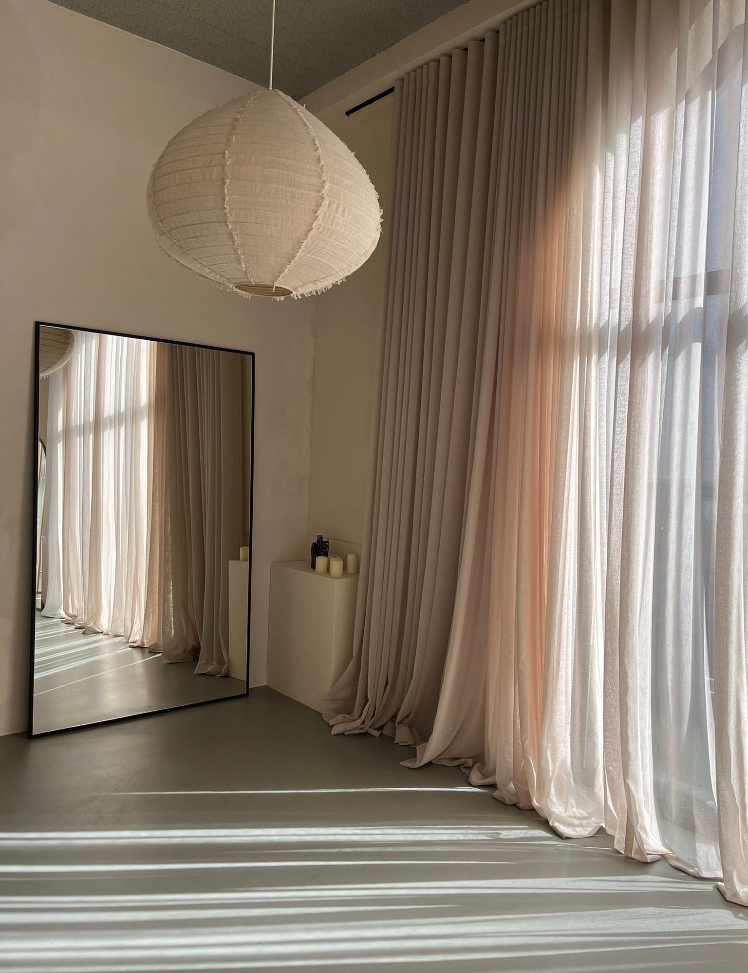 Rechthoekige spiegel zwart